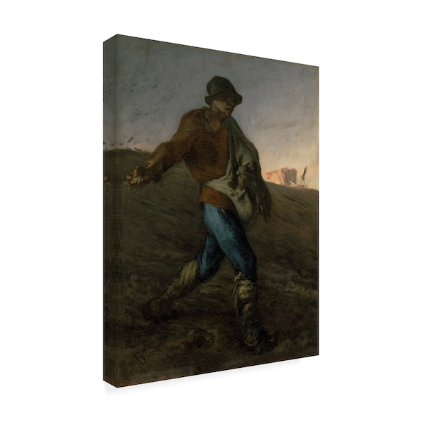 Jean-Francois Millet 'The Sower' Canvas Art,18x24